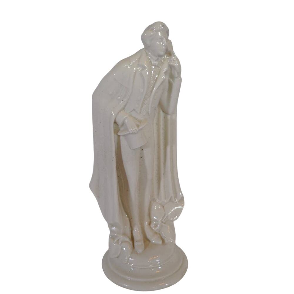 VTG German Taube Porcelain Victorian Courting Bowing Male Figurine 9"